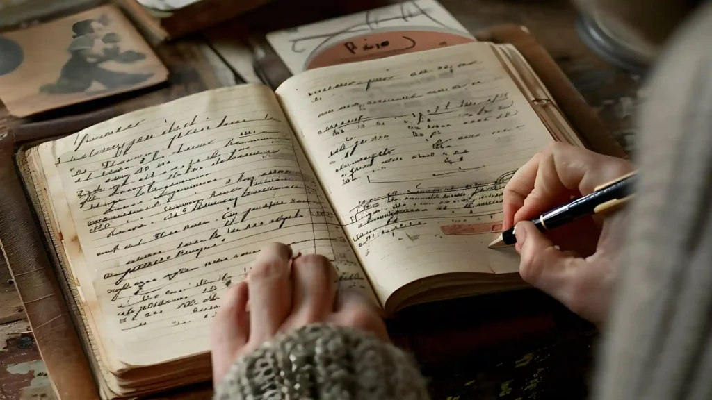 Tagebuch schreiben: 10 wichtige Fragen, schreibende Frau