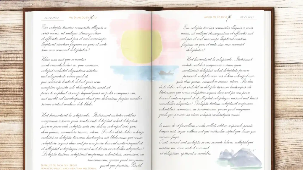 Warum du ein hochwertiges Tagebuch nutzen solltest, illustriert mit Sonnenuntergang