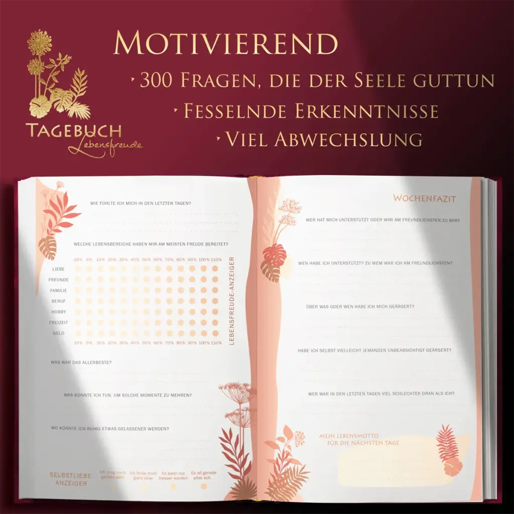 Sich in Minuten besser fühlen, Dankbarkeitstagebuch, Innenansichten 03